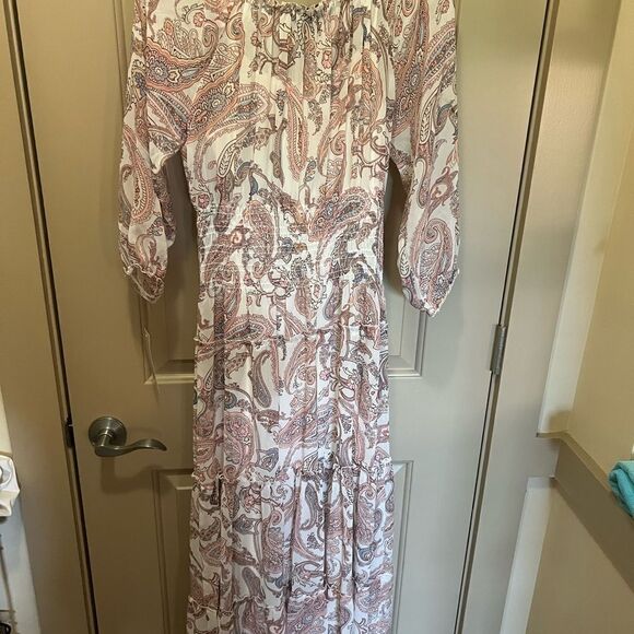 NWT Gorgeous Floral Boho Paisley Maxi Dress Small - Picture 6 of 10